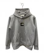 THE NORTH FACEザ ノース フェイス）の古着「スクエアロゴビッグフーディ」｜グレー