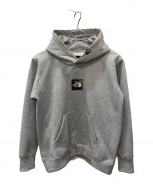 THE NORTH FACE（ザ ノース フェイス）の古着「スクエアロゴビッグフーディ」｜グレー