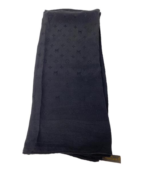 LOUIS VUITTON（ルイ ヴィトン）LOUIS VUITTON (ルイ ヴィトン) シルクスカーフ ブラックの古着・服飾アイテム