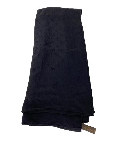 LOUIS VUITTON（ルイ ヴィトン）LOUIS VUITTON (ルイ ヴィトン) シルクスカーフ ブラックの古着・服飾アイテム