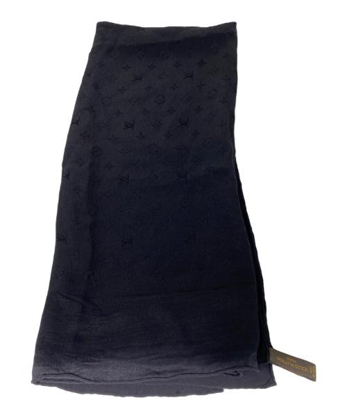 LOUIS VUITTON（ルイ ヴィトン）LOUIS VUITTON (ルイ ヴィトン) シルクスカーフ ブラックの古着・服飾アイテム