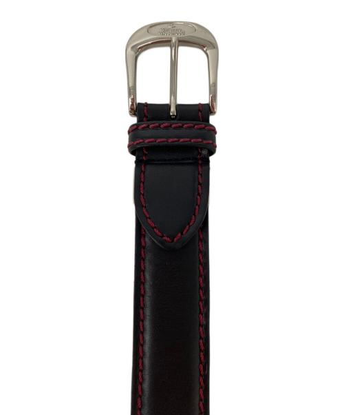 Vivienne Westwood（ヴィヴィアンウエストウッド）Vivienne Westwood (ヴィヴィアンウエストウッド) レザーベルト ブラック×レッドの古着・服飾アイテム
