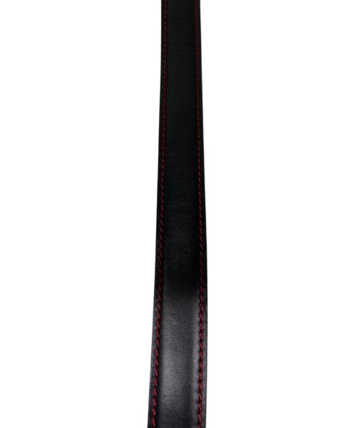 Vivienne Westwood（ヴィヴィアンウエストウッド）Vivienne Westwood (ヴィヴィアンウエストウッド) レザーベルト ブラック×レッドの古着・服飾アイテム