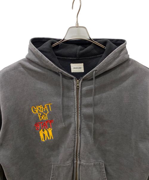 Great Land（グレートランド）Great Land (グレートランド) ジップパーカー グレー サイズ:XLの古着・服飾アイテム