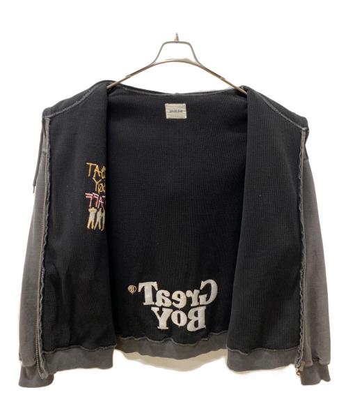 Great Land（グレートランド）Great Land (グレートランド) ジップパーカー グレー サイズ:XLの古着・服飾アイテム