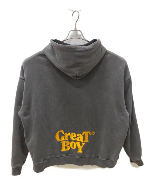 Great Land（グレートランド）Great Land (グレートランド) ジップパーカー グレー サイズ:XLの古着・服飾アイテム