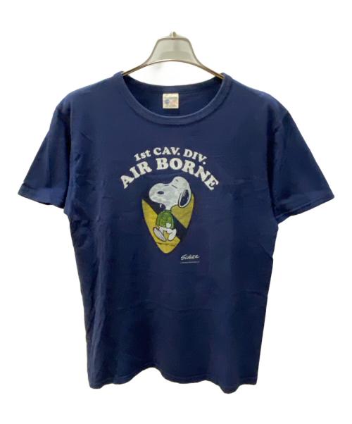 BUZZ RICKSON'S（バズリクソンズ）Buzz Rickson's (バズリクソンズ) PEANUTS (ピーナッツ) Tシャツ ネイビー サイズ:Lの古着・服飾アイテム