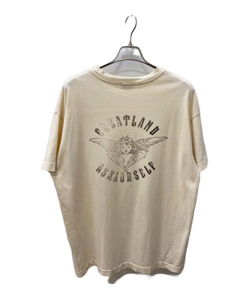 askyurself（アスクユアセルフ）ASKYURSELF (アスクユアセルフ) Great Land (グレートランド) Tシャツ アイボリー サイズ:Mの古着・服飾アイテム