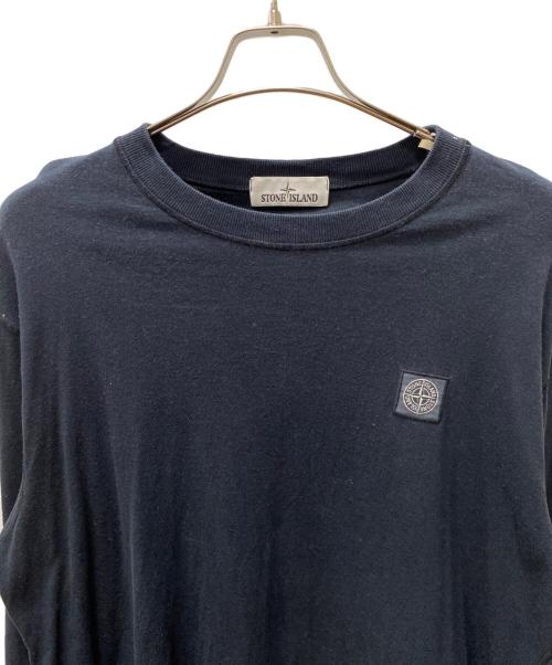 STONE ISLAND（ストーンアイランド）STONE ISLAND (ストーンアイランド) 長袖Tシャツ ネイビー サイズ:XLの古着・服飾アイテム