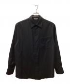 AURALEEオーラリー）の古着「SUPER LIGHT WOOL SHIRT」｜ブラック