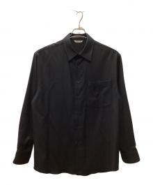 AURALEE（オーラリー）の古着「SUPER LIGHT WOOL SHIRT」｜ブラック