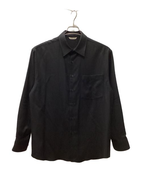 AURALEE（オーラリー）AURALEE (オーラリー) SUPER LIGHT WOOL SHIRT ブラック サイズ:3の古着・服飾アイテム