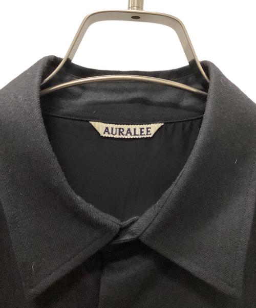 AURALEE（オーラリー）AURALEE (オーラリー) SUPER LIGHT WOOL SHIRT ブラック サイズ:3の古着・服飾アイテム