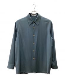 AURALEE（オーラリー）の古着「HARD TWIST WOOL DOBBY SHIRT」｜スカイブルー