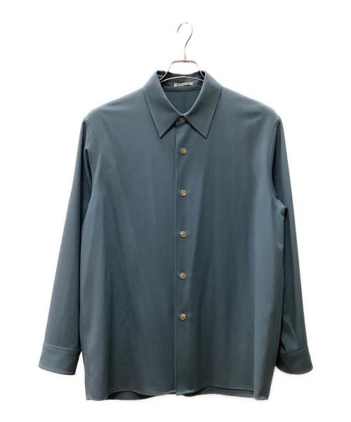 AURALEE（オーラリー）AURALEE (オーラリー) HARD TWIST WOOL DOBBY SHIRT スカイブルー サイズ:4の古着・服飾アイテム