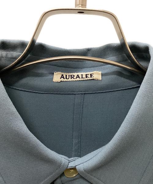 AURALEE（オーラリー）AURALEE (オーラリー) HARD TWIST WOOL DOBBY SHIRT スカイブルー サイズ:4の古着・服飾アイテム