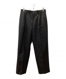AURALEE（オーラリー）の古着「WASHABLE WOOL TROPICAL SLACKS」｜ブラック
