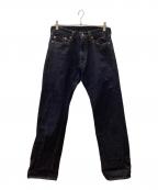 MOMOTARO JEANS×広島東洋カープ桃太郎ジーンズ×ヒロシマトウヨウカープ）の古着「出陣カープモデル デニムパンツ」｜インディゴ