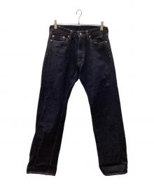 MOMOTARO JEANS×広島東洋カープ（桃太郎ジーンズ×ヒロシマトウヨウカープ）の古着「出陣カープモデル デニムパンツ」｜インディゴ
