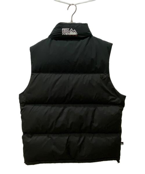 FIRST DOWN（ファーストダウン）FIRST DOWN (ファーストダウン) ダウンベスト ブラック サイズ:Lの古着・服飾アイテム
