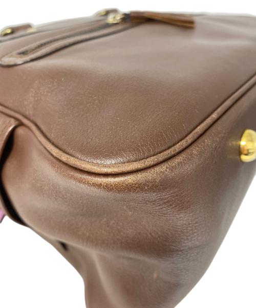 J&M DAVIDSON（ジェイ＆エム デヴィッドソン）J&M DAVIDSON (ジェイ＆エム デヴィッドソン) トートバッグ ブラウンの古着・服飾アイテム