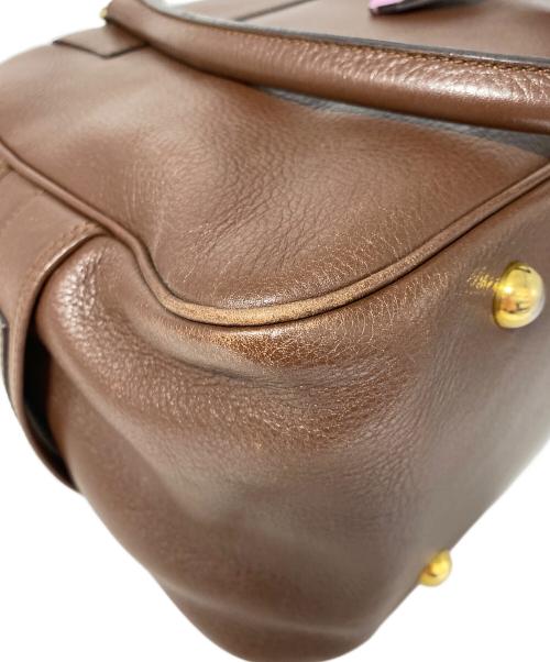 J&M DAVIDSON（ジェイ＆エム デヴィッドソン）J&M DAVIDSON (ジェイ＆エム デヴィッドソン) トートバッグ ブラウンの古着・服飾アイテム