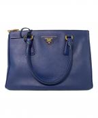 PRADAプラダ）の古着「SAFFIANO LUX 2WAYバッグ」｜ブルー