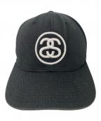 stussyステューシー）の古着「キャップ」｜ブラック