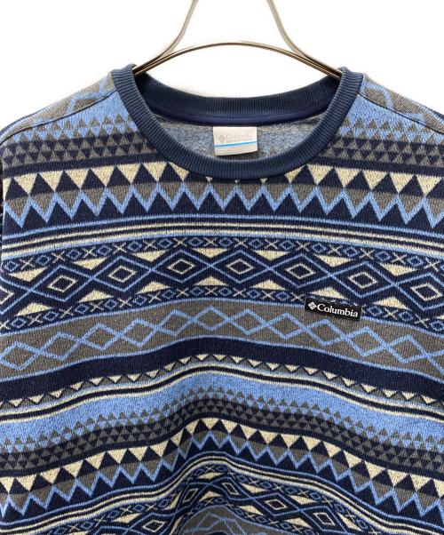 Columbia（コロンビア）Columbia (コロンビア) 裏起毛スウェット ブルー サイズ:Lの古着・服飾アイテム