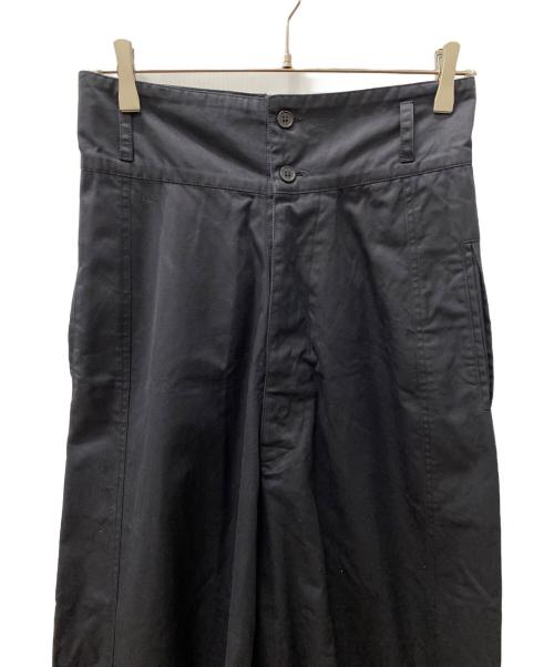 LEINWANDE（ラインヴァンド）LEINWANDE (ラインヴァンド) ハイウエストドローコードカーゴパンツ ブラック サイズ:Freeの古着・服飾アイテム