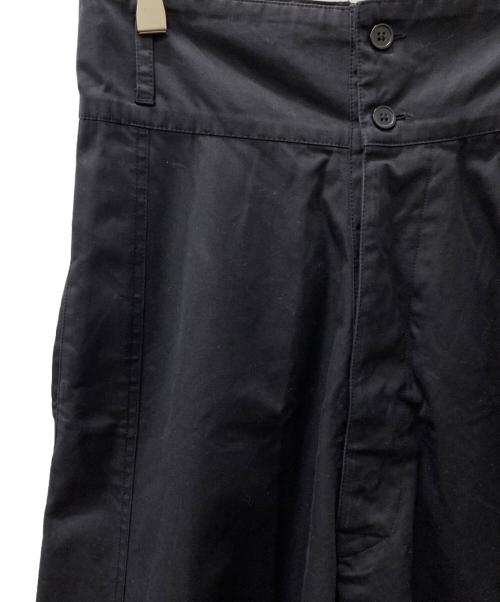 LEINWANDE（ラインヴァンド）LEINWANDE (ラインヴァンド) ハイウエストドローコードカーゴパンツ ブラック サイズ:Freeの古着・服飾アイテム
