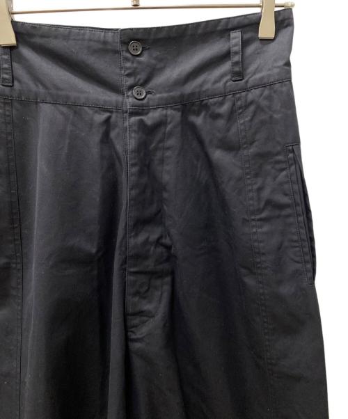 LEINWANDE（ラインヴァンド）LEINWANDE (ラインヴァンド) ハイウエストドローコードカーゴパンツ ブラック サイズ:Freeの古着・服飾アイテム