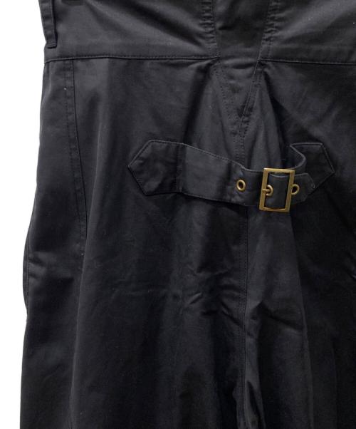 LEINWANDE（ラインヴァンド）LEINWANDE (ラインヴァンド) ハイウエストドローコードカーゴパンツ ブラック サイズ:Freeの古着・服飾アイテム