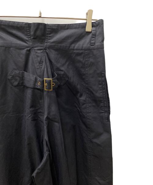 LEINWANDE（ラインヴァンド）LEINWANDE (ラインヴァンド) ハイウエストドローコードカーゴパンツ ブラック サイズ:Freeの古着・服飾アイテム