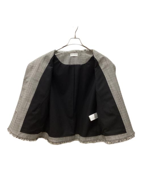 PLST（プラステ）PLST (プラステ) ツイードメタルボタンジャケット グレー サイズ:Sの古着・服飾アイテム