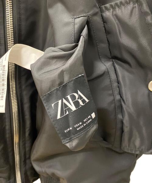 ZARA（ザラ）ZARA (ザラ) リバーシブルブルゾン ブラック サイズ:Mの古着・服飾アイテム