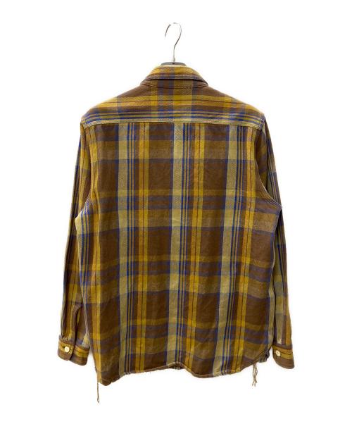 HOUSTON（ヒューストン）HOUSTON (ヒューストン) ネルシャツ ベージュ サイズ:X-LARGEの古着・服飾アイテム