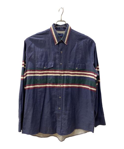 Wrangler（ラングラー）Wrangler (ラングラー) 長袖シャツ ネイビー サイズ:XLの古着・服飾アイテム