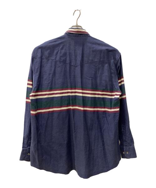 Wrangler（ラングラー）Wrangler (ラングラー) 長袖シャツ ネイビー サイズ:XLの古着・服飾アイテム