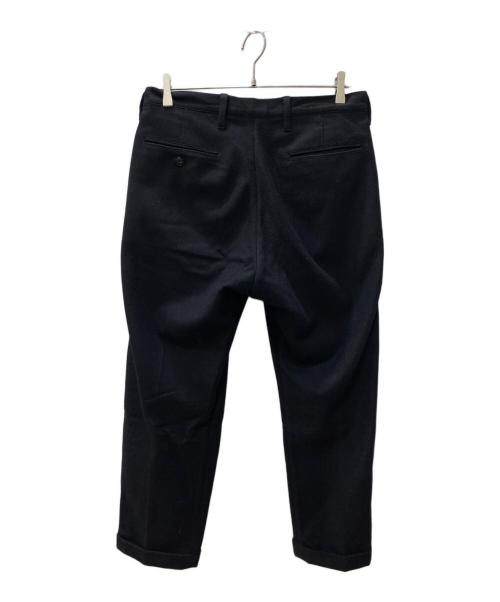 gold（ゴールド）GOLD (ゴールド) WOOL FLANNEL SLIM 2TUCK PANTS ブラック サイズ:Mの古着・服飾アイテム