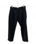 GOLD（ゴールド）の古着「WOOL FLANNEL SLIM 2TUCK PANTS」｜ブラック