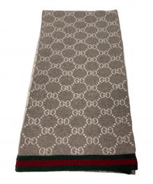 GUCCI（グッチ）の古着「GGパターンウィンタースカーフ」｜ベージュ