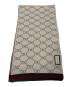中古・古着 GUCCI (グッチ) GGパターンウィンタースカーフ ベージュ：20000円