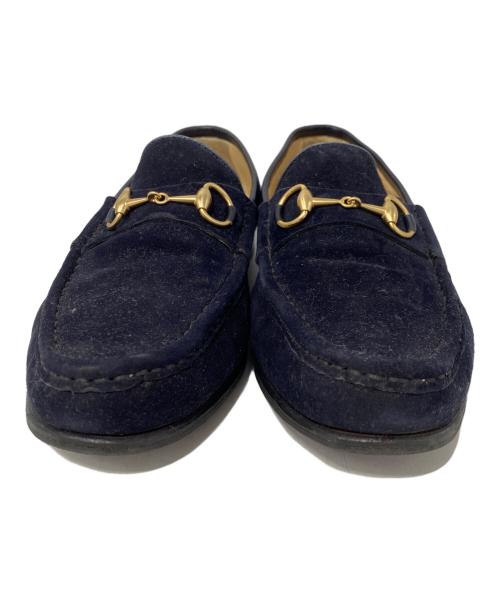 GUCCI（グッチ）GUCCI (グッチ) コインローファー ネイビー サイズ:23.5cmの古着・服飾アイテム