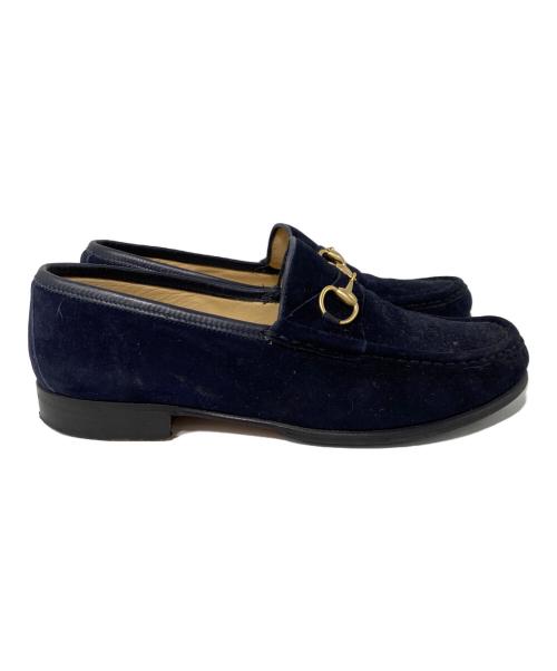 GUCCI（グッチ）GUCCI (グッチ) コインローファー ネイビー サイズ:23.5cmの古着・服飾アイテム