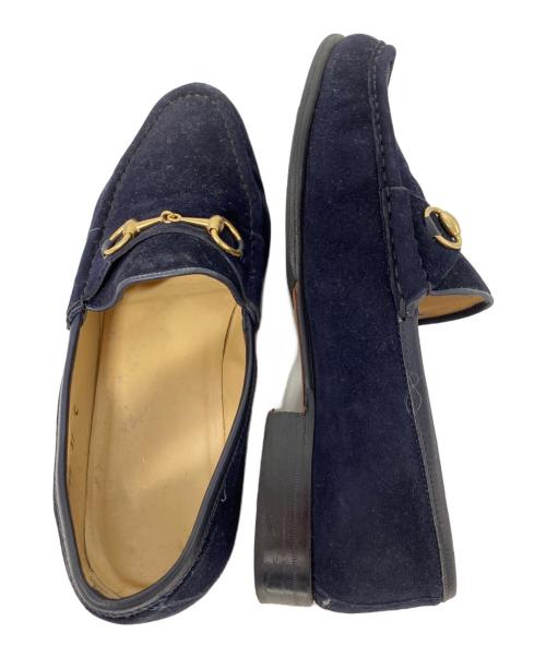 GUCCI（グッチ）GUCCI (グッチ) コインローファー ネイビー サイズ:23.5cmの古着・服飾アイテム