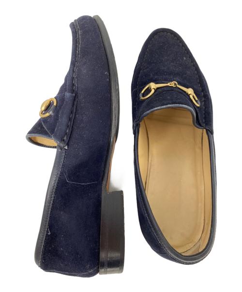GUCCI（グッチ）GUCCI (グッチ) コインローファー ネイビー サイズ:23.5cmの古着・服飾アイテム