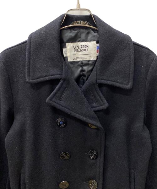 Schott（ショット）Schott (ショット) Pコート ブラック サイズ:38の古着・服飾アイテム