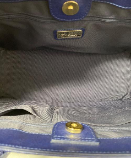 FURLA（フルラ）FURLA (フルラ) トートバッグ ネイビーの古着・服飾アイテム