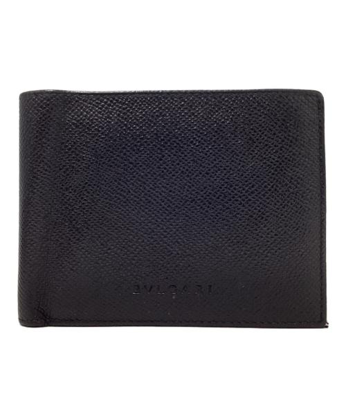 BVLGARI（ブルガリ）BVLGARI (ブルガリ) HIPSTER LARGE 2 FOLDS ブラックの古着・服飾アイテム